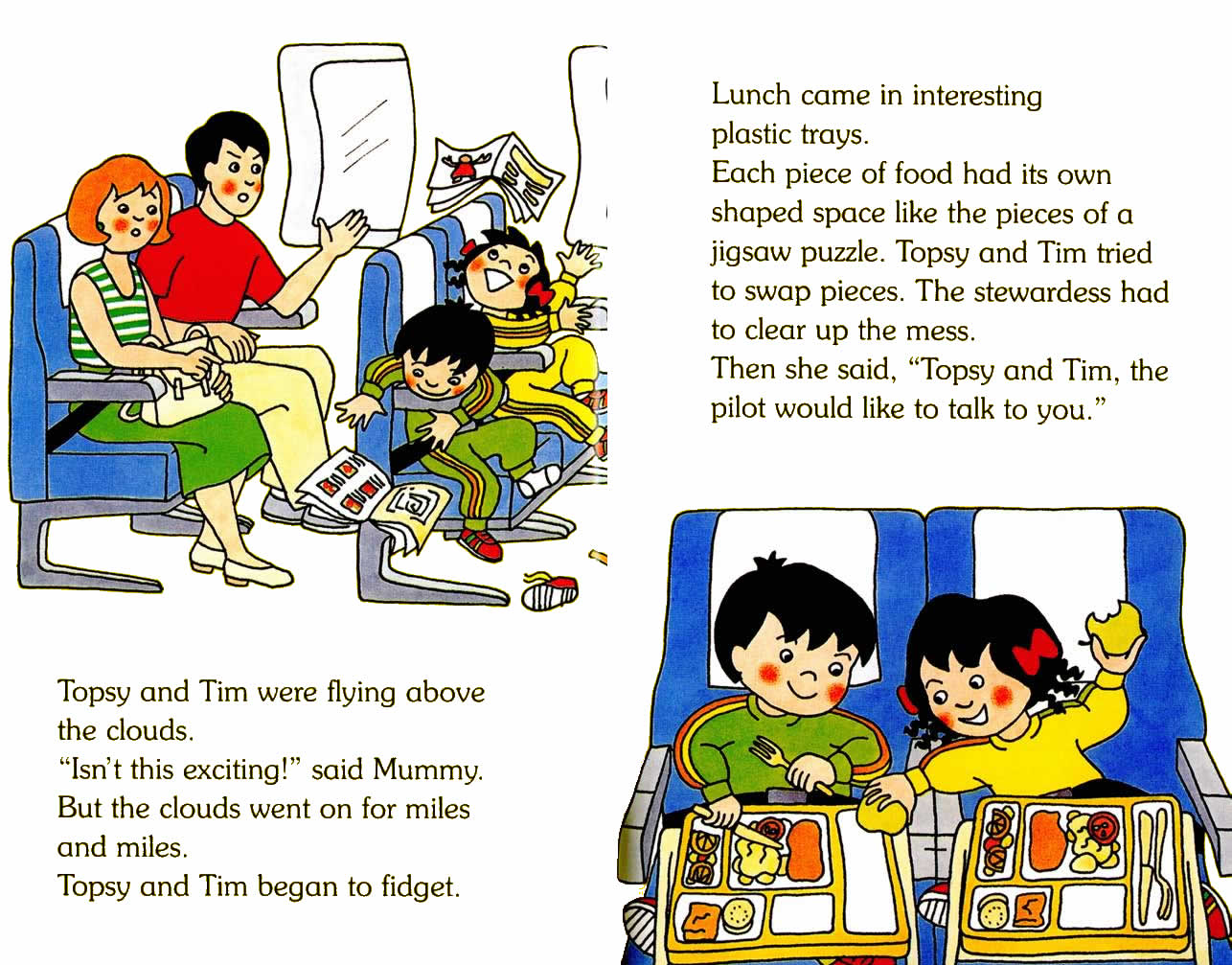 Ladybird - Topsy Tim Books - Go On An Aeroplane (10),绘本,绘本故事,绘本阅读,故事书,童书,图画书,课外阅读